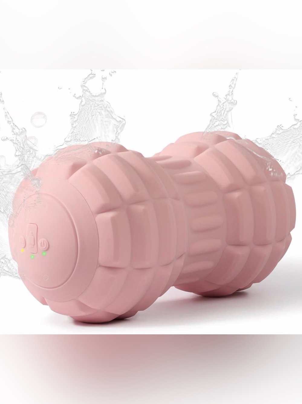 Silicone Vibrating Peanut Massage Ball, Pink, NIB